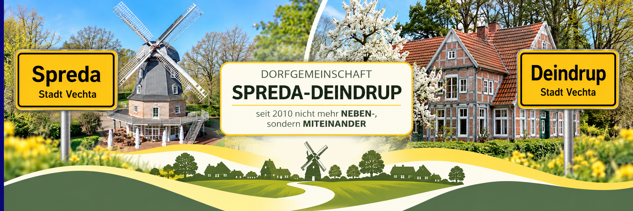 Spreda und Deindrup – Panorama 1