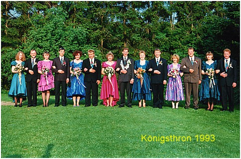 Königsthron der Schützenkompanie Spreda 1993