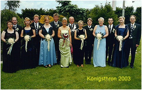 Königsthron der Schützenkompanie Spreda 2003