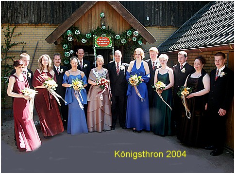 Königsthron der Schützenkompanie Spreda 2004