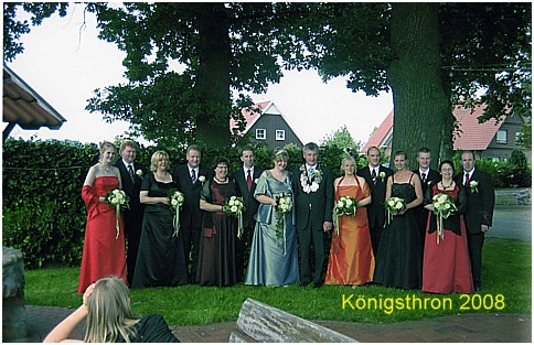 Königsthron der Schützenkompanie Spreda 2008