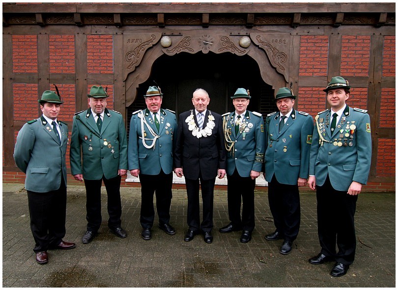 Königsthron der Schützenkompanie Deindrup 2009